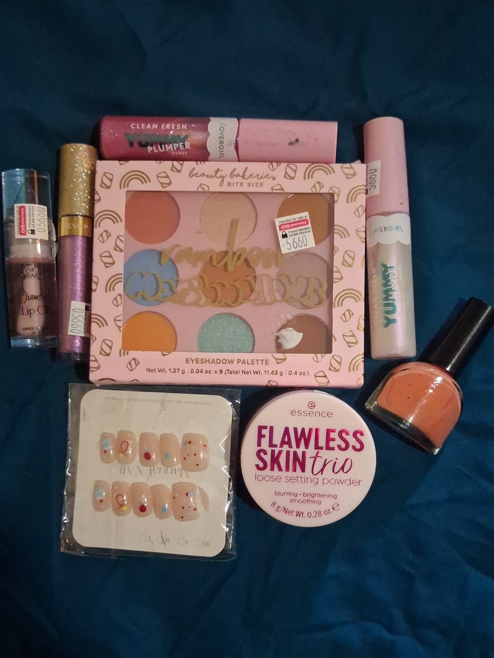 7 NWT ITEMSBeauty Bakerie Bite Size Eyeshadow Palette - Pink, Peach, RETAIL $120